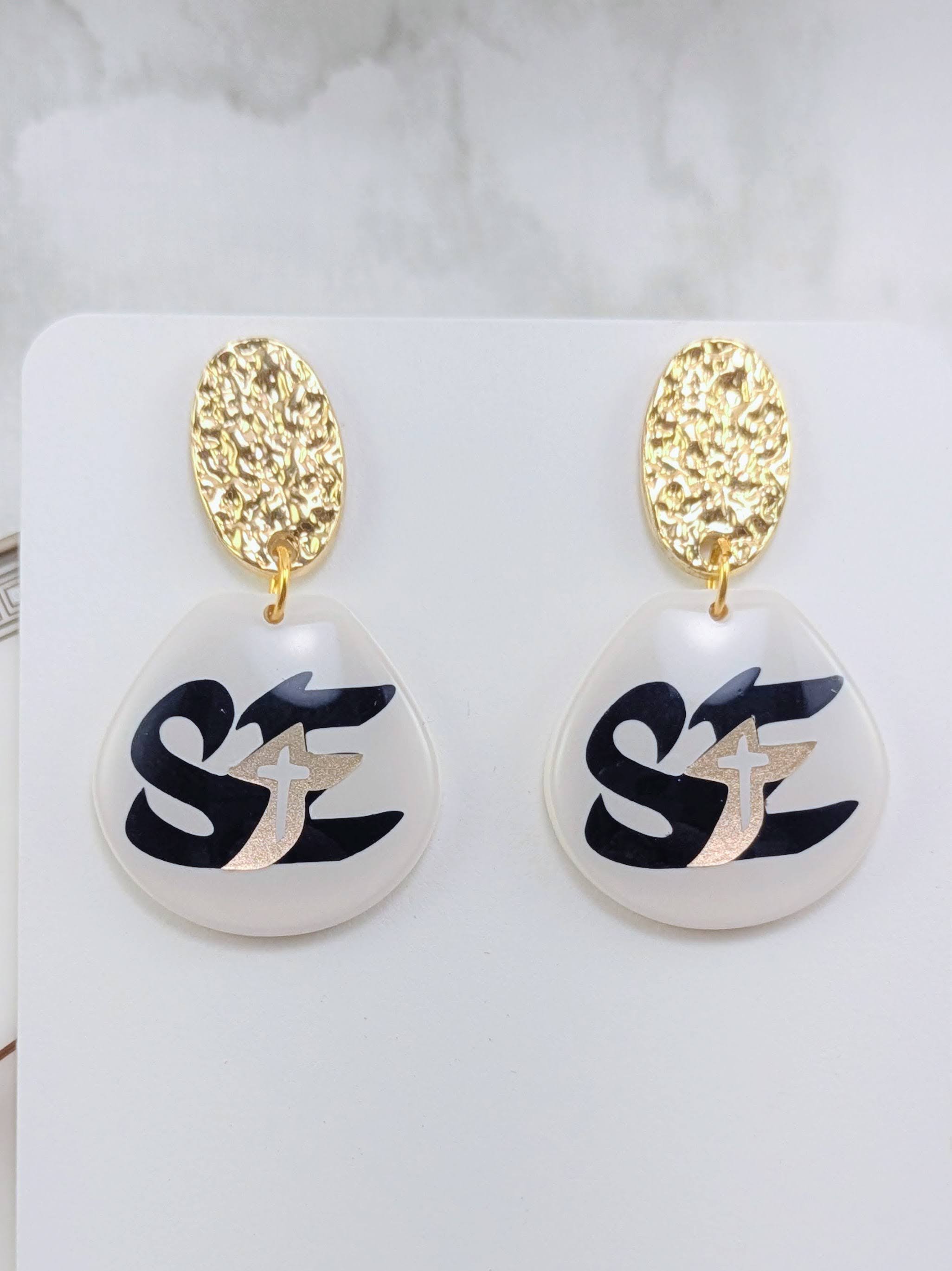 St. Edwards Spirit Earrings – Custom Handmade Dangles and Studs
