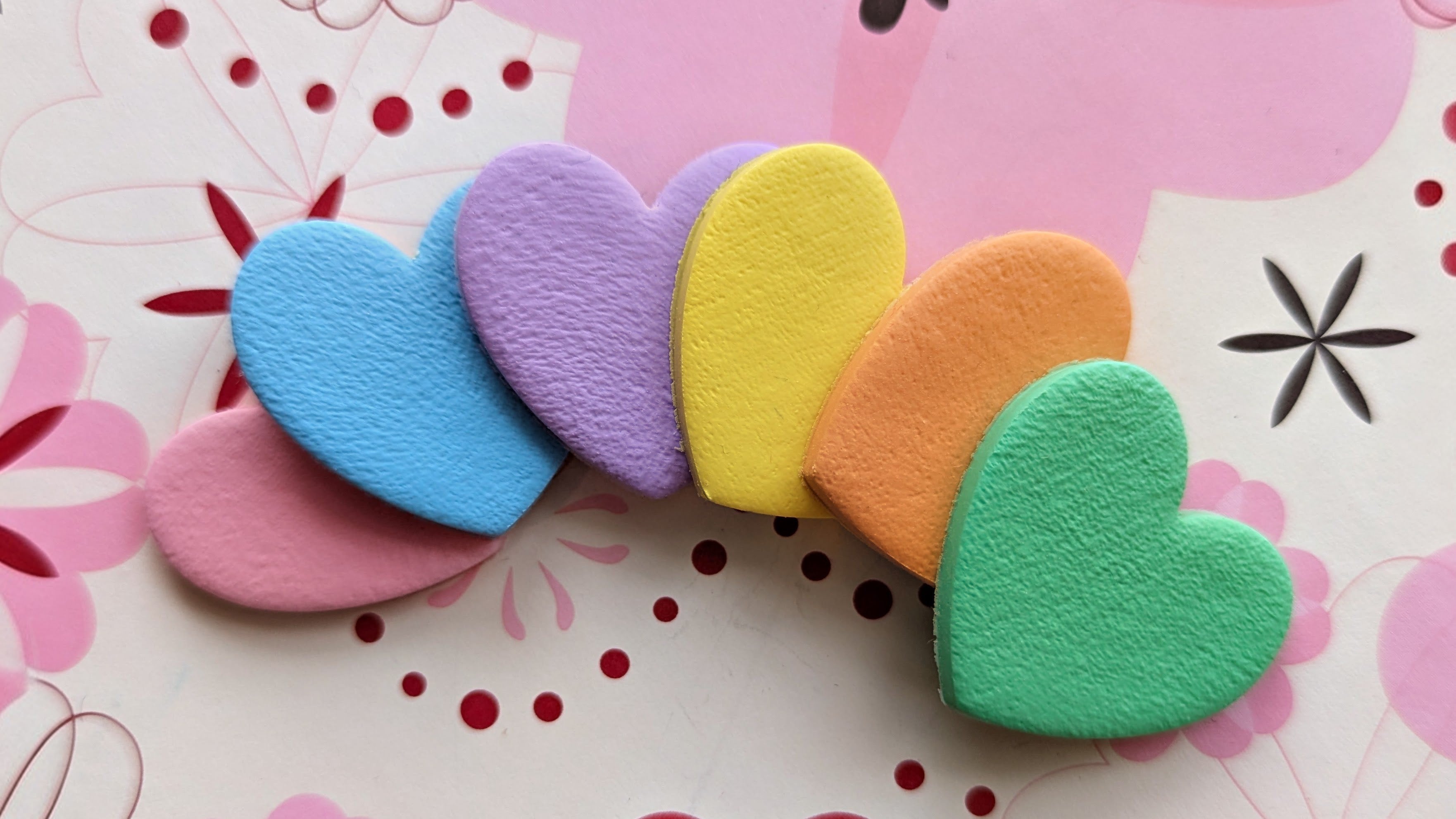 Conversation Heart Polymer Clay Earrings